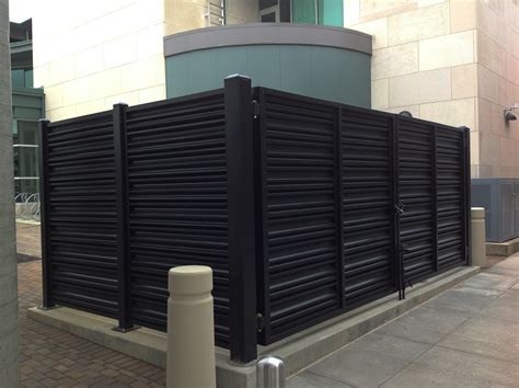 trash enclosure metal frame cover|dumpster gate covers.